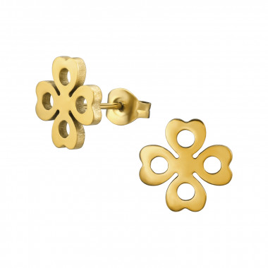 Clover - 316L Surgical Grade Stainless Steel Stainless Steel Ear studs SD49122