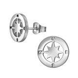 Compass - 316L Surgical Grade Stainless Steel Stainless Steel Ear studs SD49135