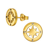 Compass - 316L Surgical Grade Stainless Steel Stainless Steel Ear studs SD49136