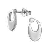 Oval - 316L Surgical Grade Stainless Steel Stainless Steel Ear studs SD49141