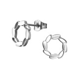 Marquise Wreath - 316L Surgical Grade Stainless Steel Stainless Steel Ear studs SD49156