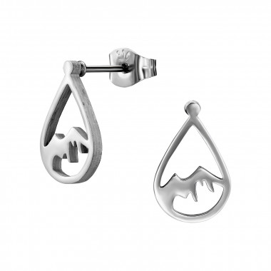 Mountain - 316L Surgical Grade Stainless Steel Stainless Steel Ear studs SD49359