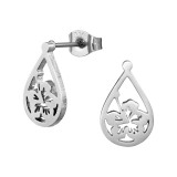 Hibiscus - 316L Surgical Grade Stainless Steel Stainless Steel Ear studs SD49360