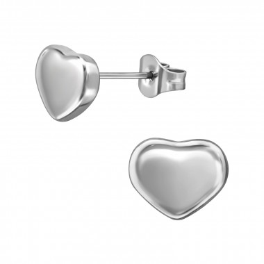 Heart - 316L Surgical Grade Stainless Steel Stainless Steel Ear studs SD49420