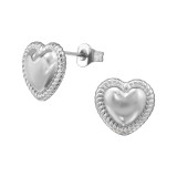 Heart - 316L Surgical Grade Stainless Steel Stainless Steel Ear studs SD49423