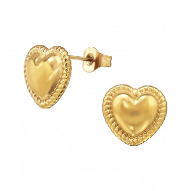 Heart - 316L Surgical Grade Stainless Steel Stainless Steel Ear studs SD49424