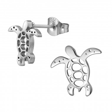 Turtle - 316L Surgical Grade Stainless Steel Stainless Steel Ear studs SD49433