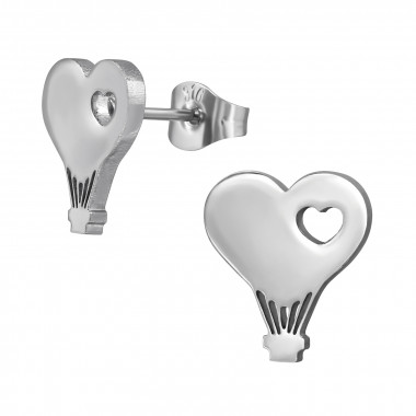 Heart Balloon - 316L Surgical Grade Stainless Steel Stainless Steel Ear studs SD49435