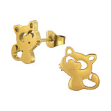 Fox - 316L Surgical Grade Stainless Steel Stainless Steel Ear studs SD49444