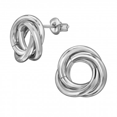 Twisted - 316L Surgical Grade Stainless Steel Stainless Steel Ear studs SD49455