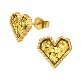 Heart - 316L Surgical Grade Stainless Steel Stainless Steel Ear studs SD49457