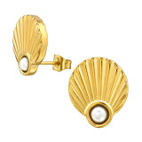 Shell - 316L Surgical Grade Stainless Steel Stainless Steel Ear studs SD49459