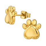 Dog Paw - 316L Surgical Grade Stainless Steel Stainless Steel Ear studs SD49464