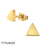 Triangle - Titanium Titanium Ear Studs SD49027