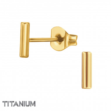 Bar - Titanium Titanium Ear Studs SD49029