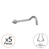 2mm Triangle (20G) X5 - Titanium Titanium Nose Jewelry SD47743