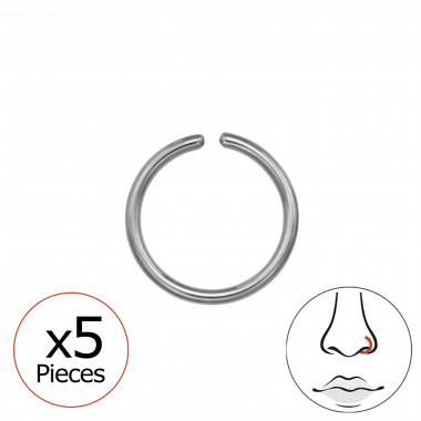 0.8Mm 20G Seamless Rings - Titanium Titanium Nose Jewelry SD48943